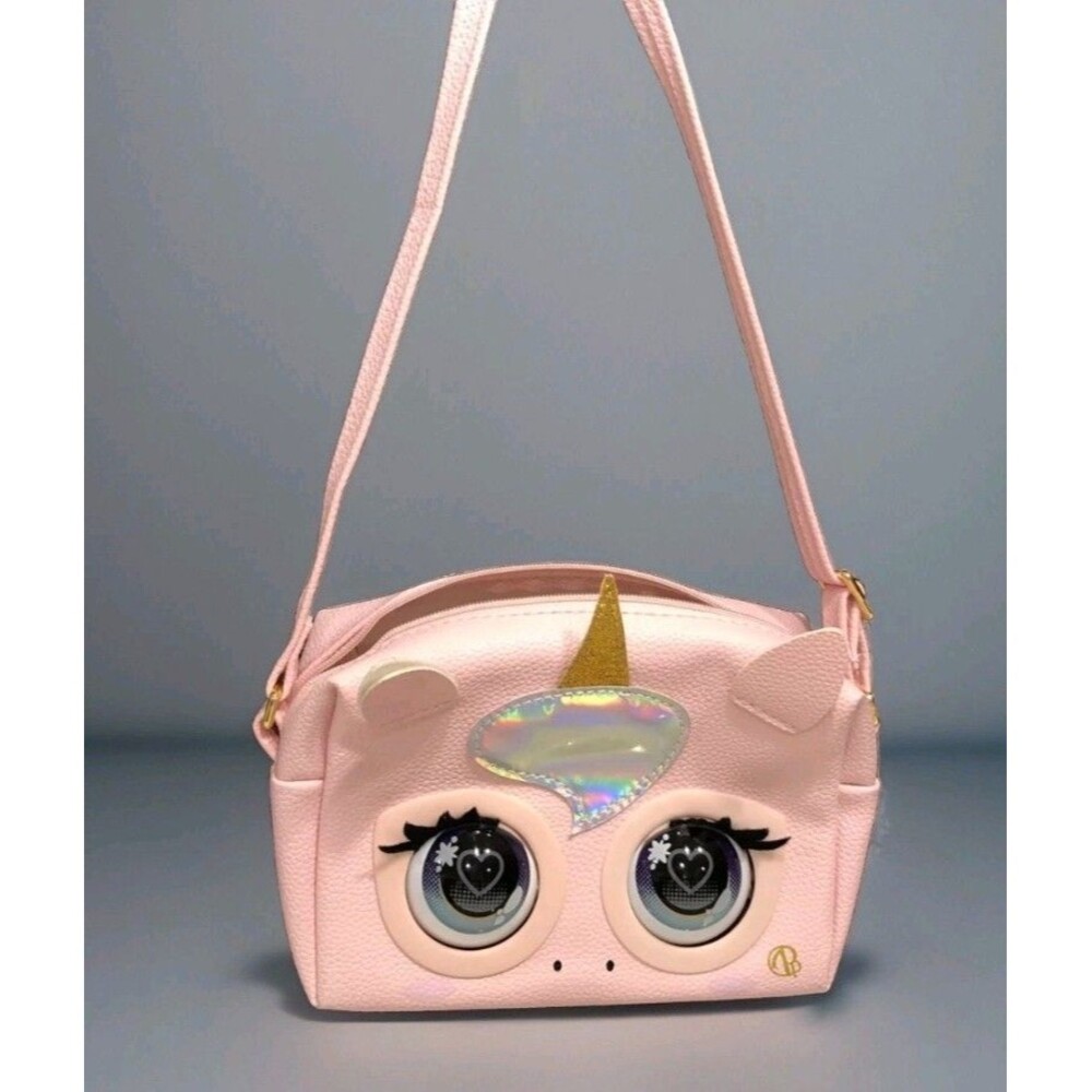 Unicorn Pink Purse Interactive Sounds and Reactions Purse Pets Glamicorn